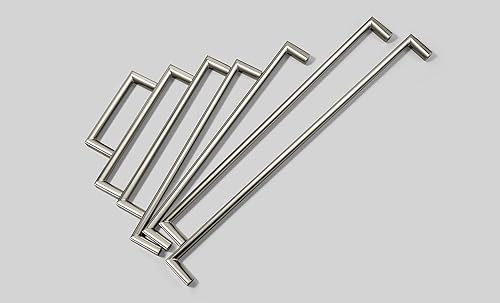 Miniatura 9 de Goo-Ki Tiradores de gabinete modernos de latón cepillado de 5 pulgadas, manijas de gabinete doradas para tocador, armario y armario, manijas de