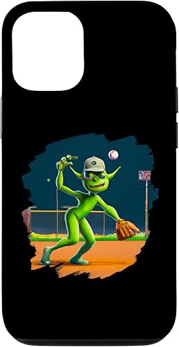 iPhone 14 Pro Alien Playing Baseball Funny Aliens Baseball Case