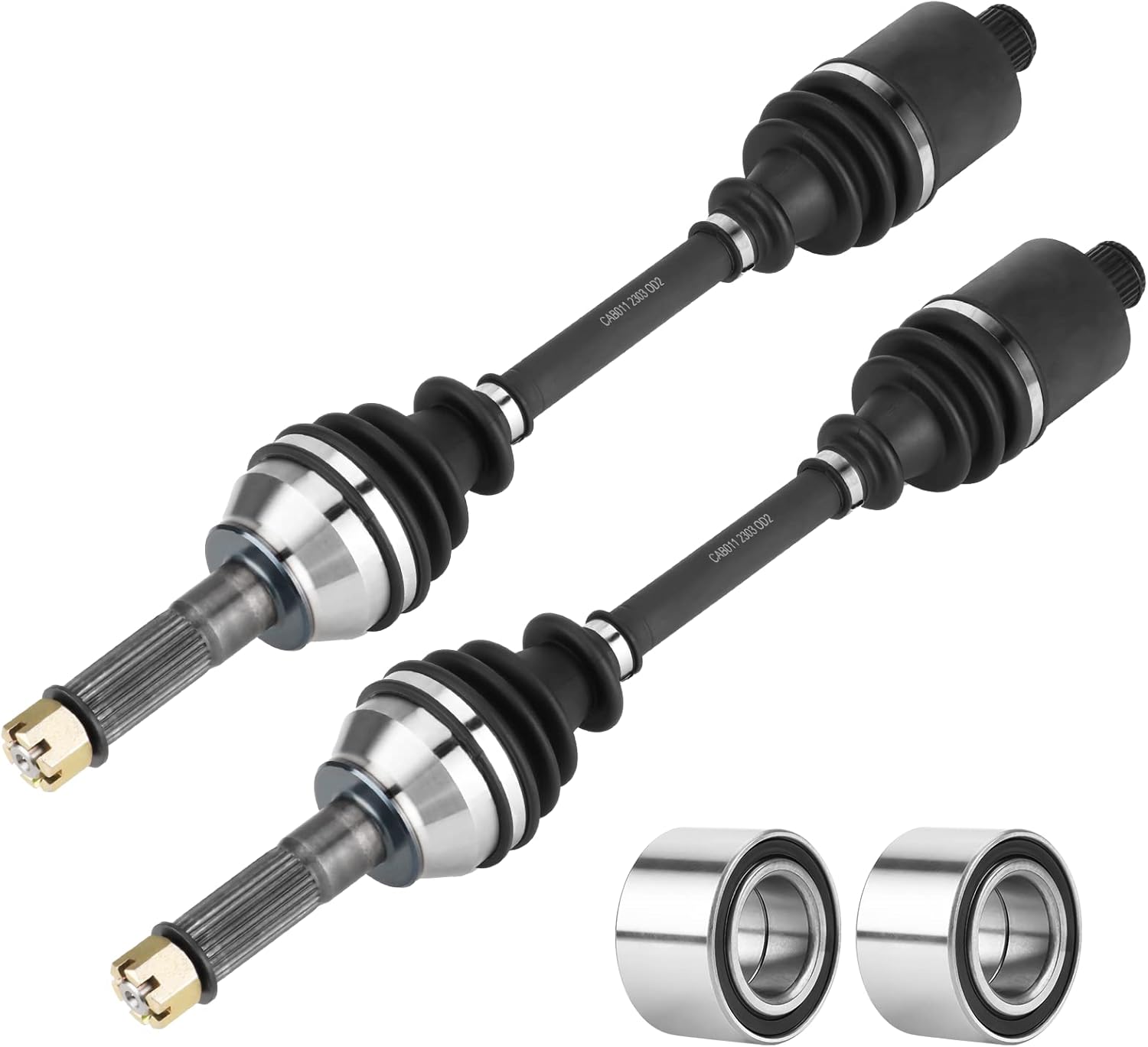 Rear Left/Right CV Axle with Wheel Bearing Kit for Polaris Sportsman 450 HO 2016-2022, for Sportsman 570 EPS SP Touring X2 2017 2018 2019 2020 2021 2022, Drive Half Shaft for 1333275, 1333677-2pcs