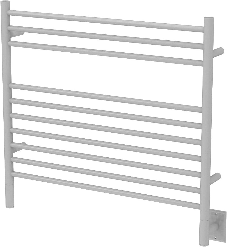 Amba Jeeves KSMB Model K-Straight 10-Bar Hardwired Towel Warmer in Matte Black