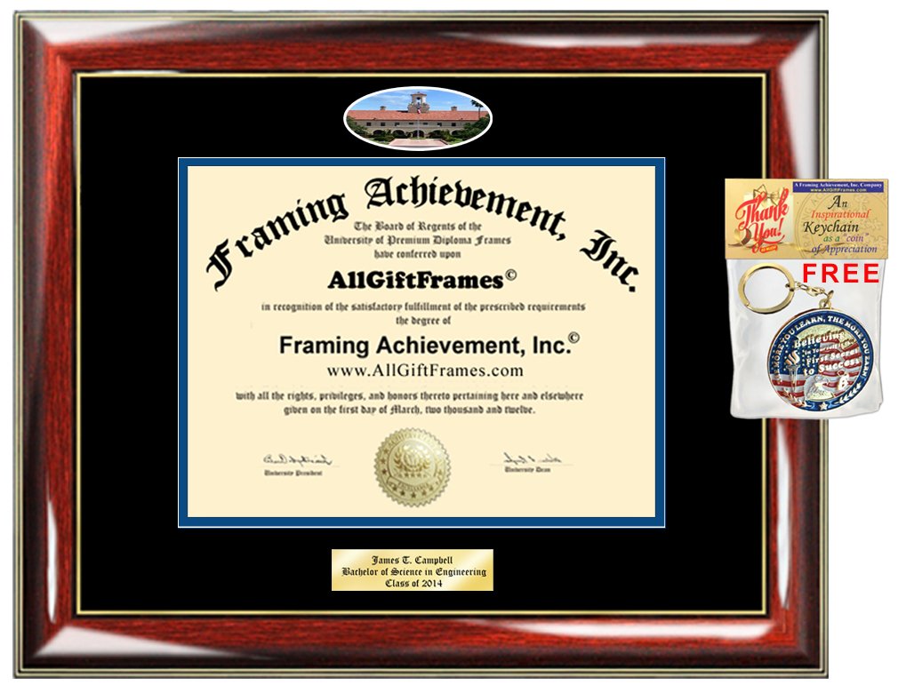 Diploma Frame TAMUK Texas A&M University Kingsville Graduation Gift Idea Engraved Picture Frames Engraving Degree Certificate Graduate Him Her Nursing Business Engineering Education School