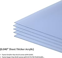 Vista 6 de Marco para póster (madera maciza de carbón grueso)