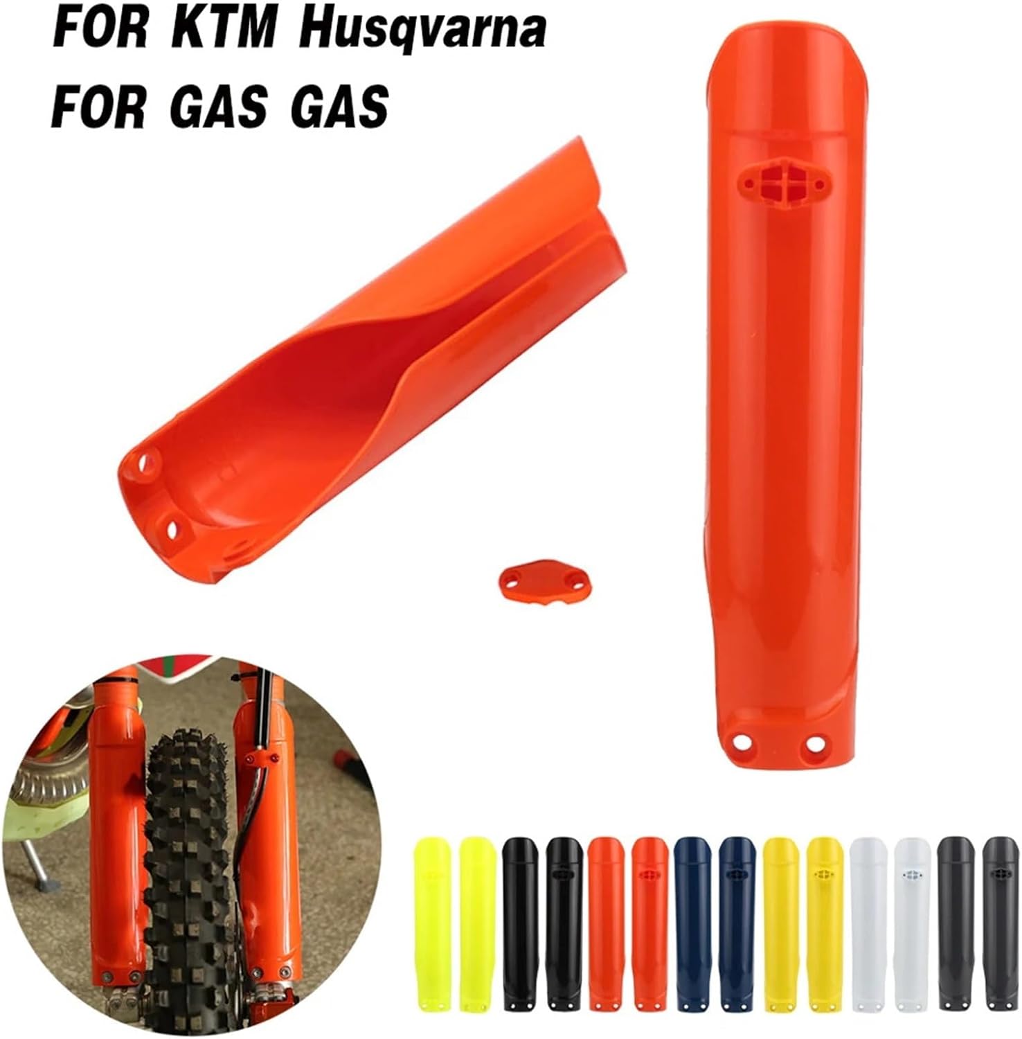 バイクフォークプロテクター モトクロスフォークカバー ショックアブソーバーガードプロテクター KTM GAS EC EX MC FC