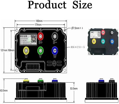 FarDriver Controller ND72450 BLDC Motor Controller Electric Motorcycle 48V-60V 450A BLDC Programmable with BT 48V 60V 72V