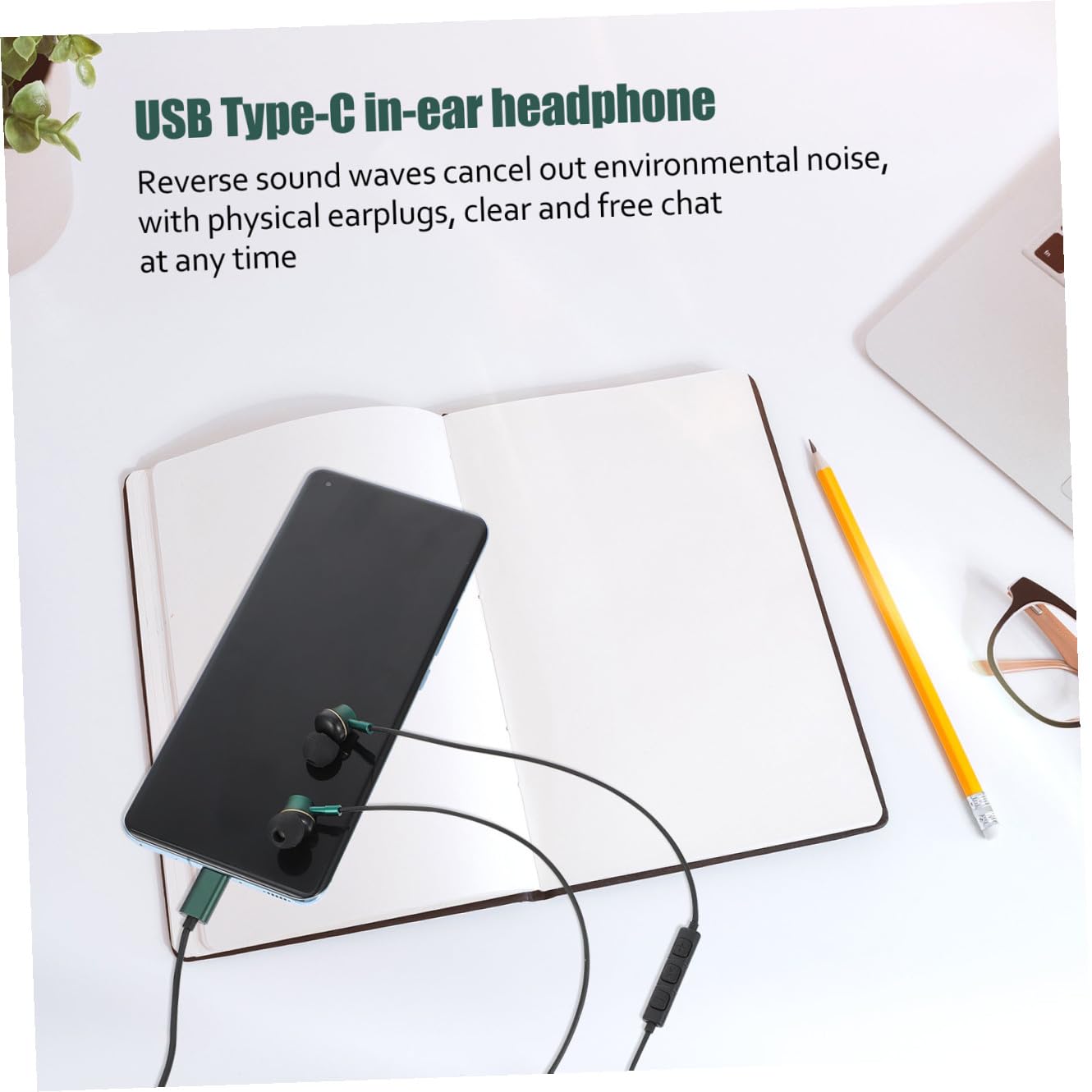 DOITOOL 2 Cuffie Con Cancellazione Del Rumore Jack C Auricolari In-ear Angolati A 45 Gradi Per Un Suono A 360°