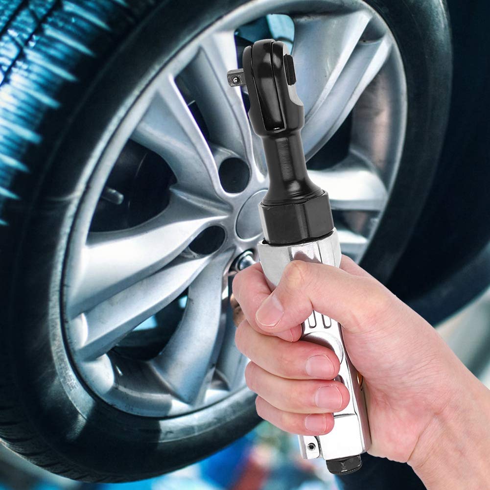 Llave de trinquete neumática, 1/4" Llave de trinquete de Aire de Cabeza Cuadrada Herramientas, Llave de trinquete de Aire para construcción Naval, fabricación de maquinaria, Industria automotriz