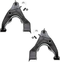 Vista 833 de Detroit Axle - 4 brazos de control de extremo delantero para Nissan Frontier Xterra 2000-2004 Brazos de control inferior y superior con rótulas