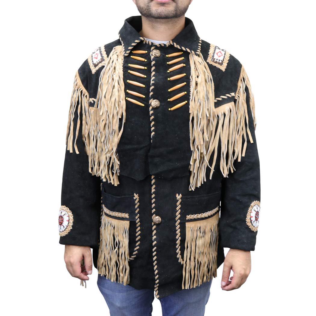 Perrini Native American Leather Jacket 