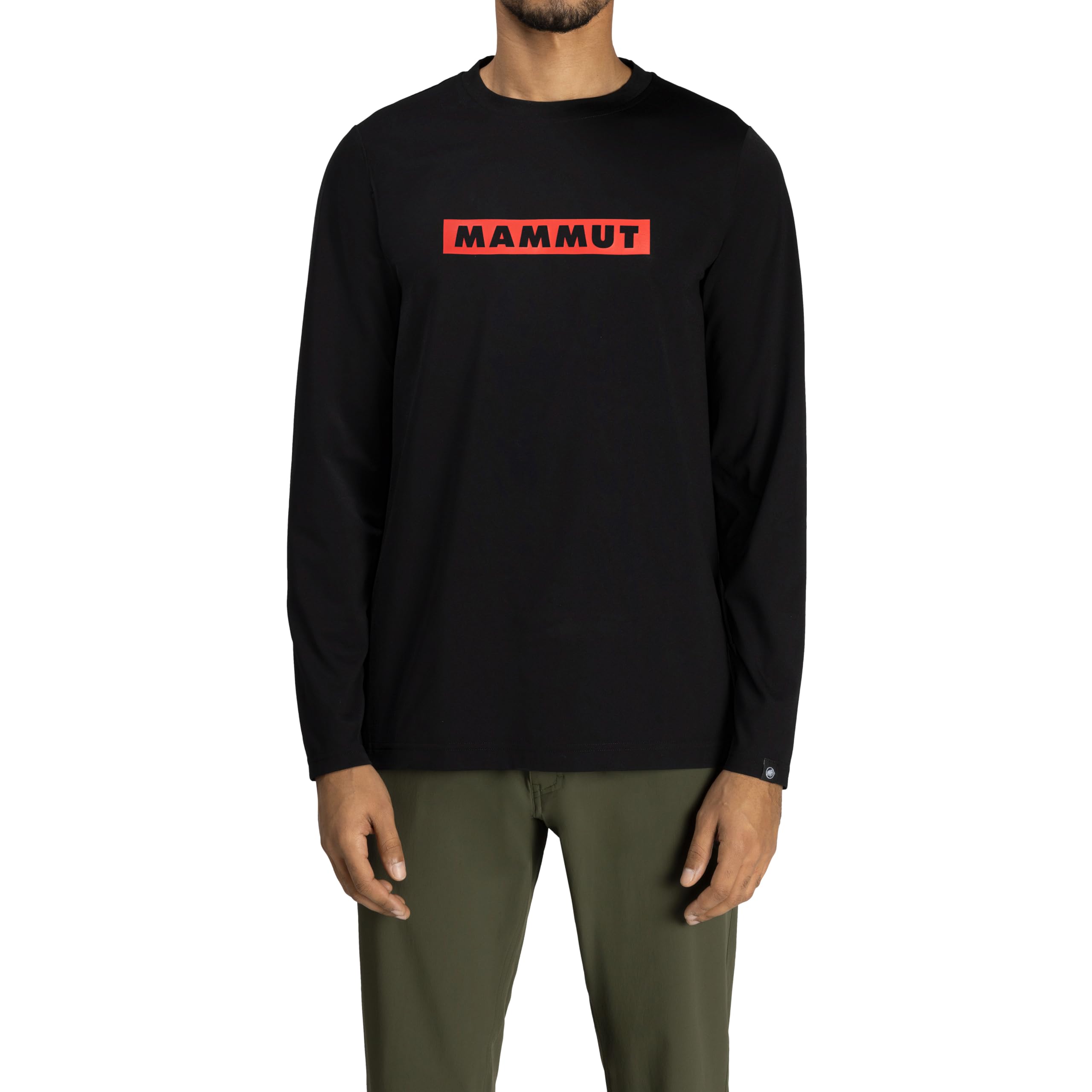 Amazon | [マムート] QD ロゴ プリント ロングスリーブ Tシャツ