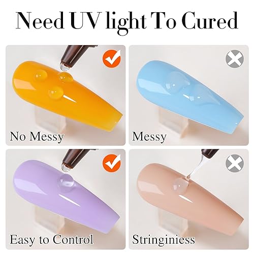 Miniatura 7 de Double Rhythm Gel de uñas en gel 3D de 0.5 onzas, no se limpia, para diseños de uñas, arte de uñas para dibujar, moldear, escultura y decoración