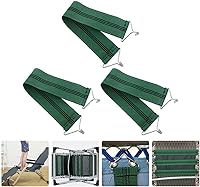 Vista 4 de BESPORTBLE 3 piezas de tela de repuesto para silla de gravedad, antigravedad, cinturón a prueba de grietas, pieza de reparación reclinable
