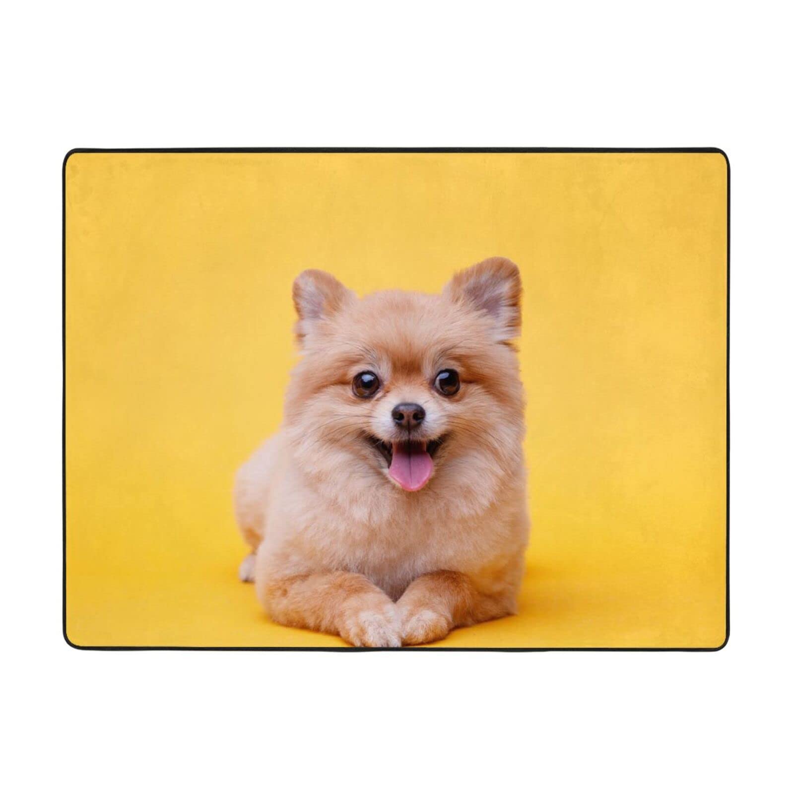 Tapis de salon flanelle douce et moelleuse 160 x 122 cm moderne
