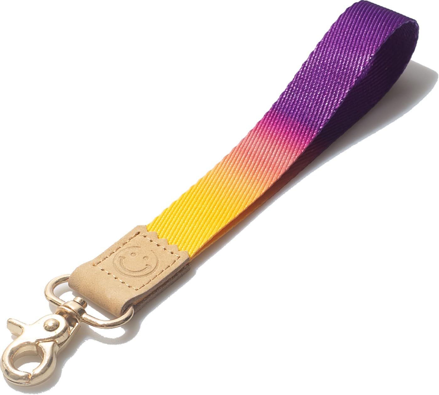 DQL wrist lanyard for keys, cute keychains for car keys, wristlet keychain lanyard Purple and Gold — image 1