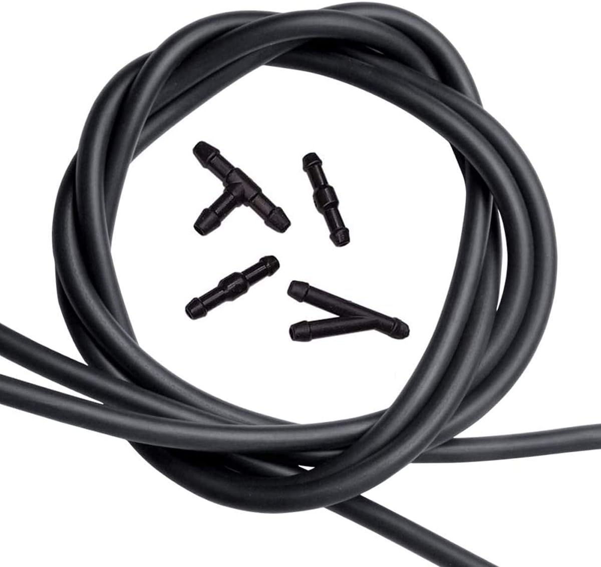 Slykew 30 PCS Car Windshield Washer Hose Kit, 13Ft Rubber