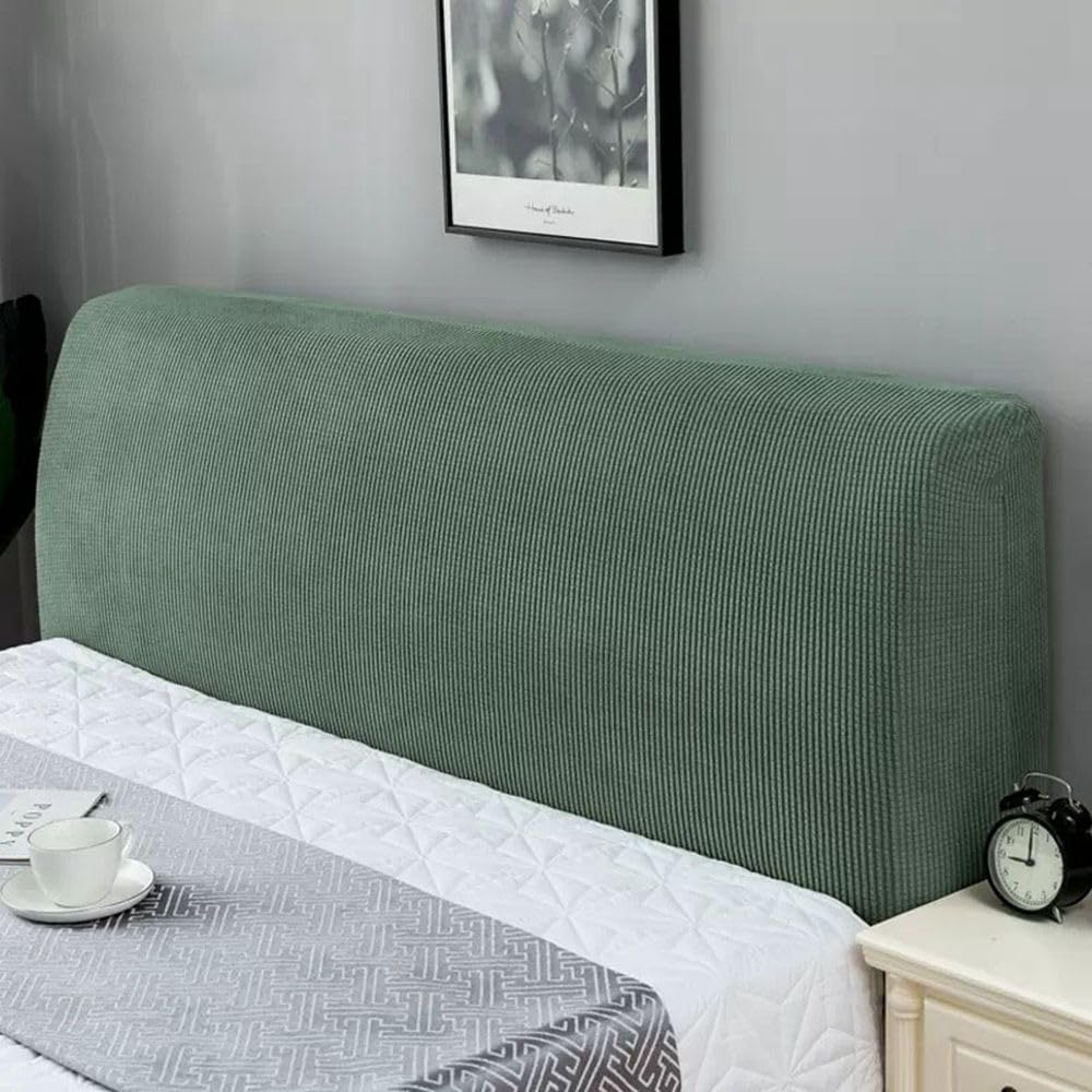 Kopfteilbezug für Bett 180-200cm Bett Kopfteil Bezug Überzug Dehnbare Saubdichte Schutzhülle Staubdichter Bettkopfschutzbezug für Gepolsterte Schlafzimmer Kopftei Hussen Abdeckung Cover