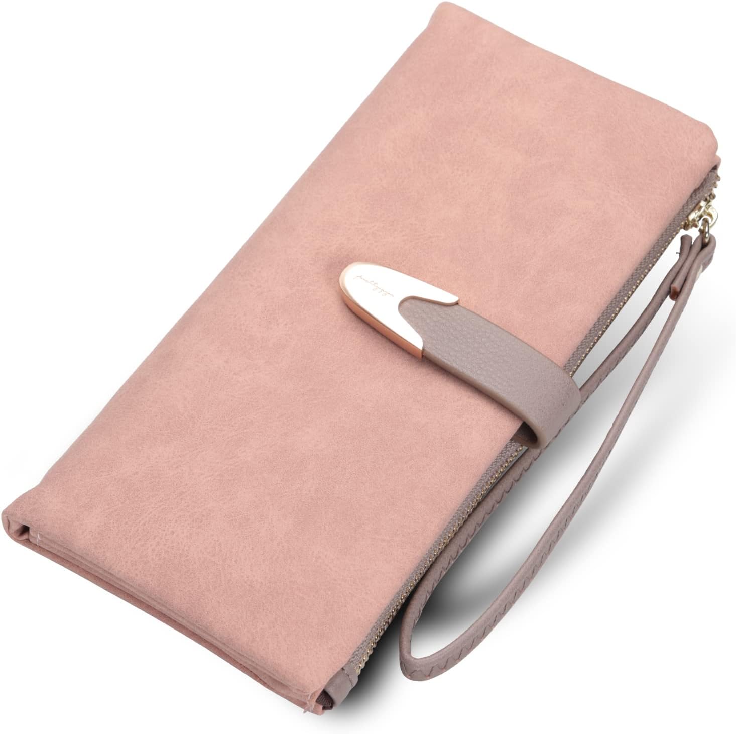 長財布 レディース スタイリッシュ ポケット多数 ピンク 人気メーカー ブランド