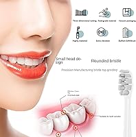 Vista 7 de GTHUNDER 8 cabezales de cepillo de dientes eléctricos adecuados para Oclean.con tapas higiénicas, envasadas al vacío. Se adapta a todos los modelos