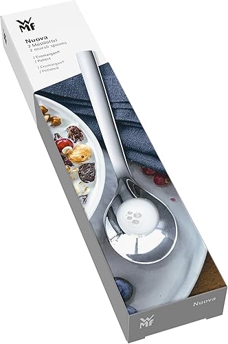 Miniatura 4 de WMF Juego de 2 cucharas de cereales de acero inoxidable pulido 1810 aptas para lavavajillas, longitud 6.5 in