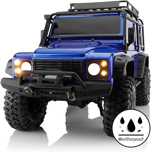 Miniatura 6 de GLOBACT Kit de 16 luces LED RC para coche, intermitentes, luces de marcha atrás, luces de freno, luces antiniebla para Traxxas Axial HPI HSP Redcat