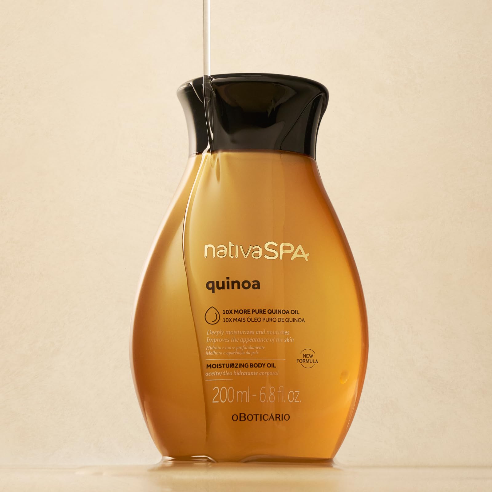 O Boticário Nativa SPA Coffret Cadeau Quinoa Coffret Cadeau Femme Soin de la Peau 2 Produits Crème Corps Hydratante 400 ml et Huile Corps Parfumée 200 ml