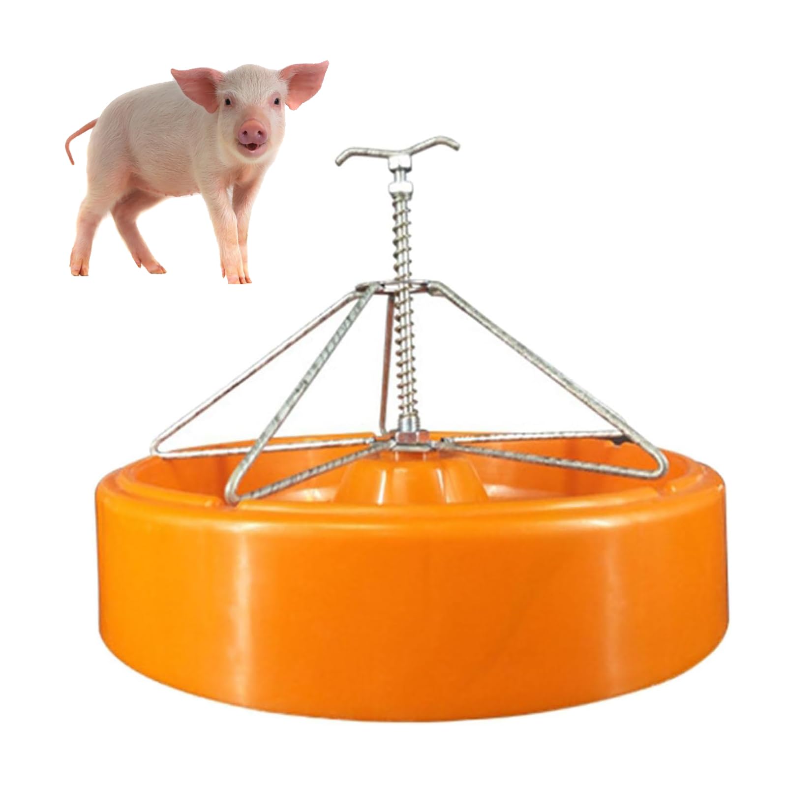 Ciotola for Mangime for AnimaliMini Mangiatoia for Maiale, Ciotola for Mangime for Bestiame, Mangiatoia for Maiale a 5 Scomparti, Durevole Strumento for l'Alimentazione del Bestiame di Pollame for Ani