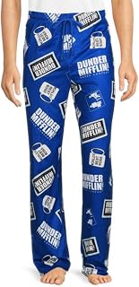 Men's Dunder Mifflin Pajama Pant- The Office Dunder Mifflin Merchandise Loungewear with Collectible Tin