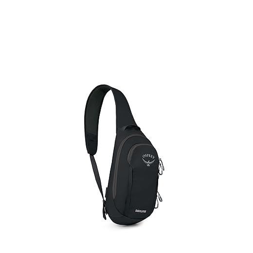 Osprey Daylite Waist Pack, Black, One Size - Pack In One Day Osprey Daylite Shoulder Sling Bag – Compact Crossbody Backpack for Everyday Carry, Festivals, and Lightweight Travel