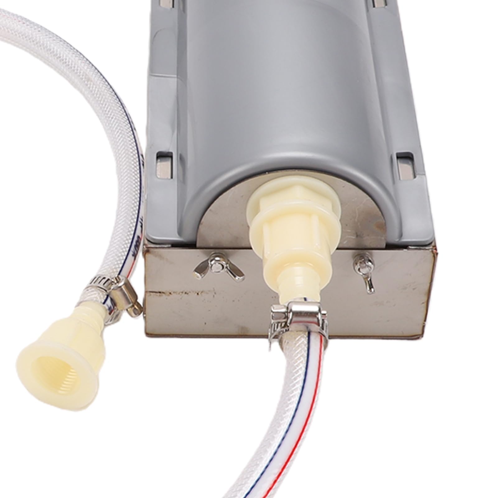 Haofy Abbeveratoio Automatico per Polli, Valvola a Galleggiante in | Acciaio Inox, Porte Multiple, Attacco Tubo, Abbeveratoio per Anatre e Oche