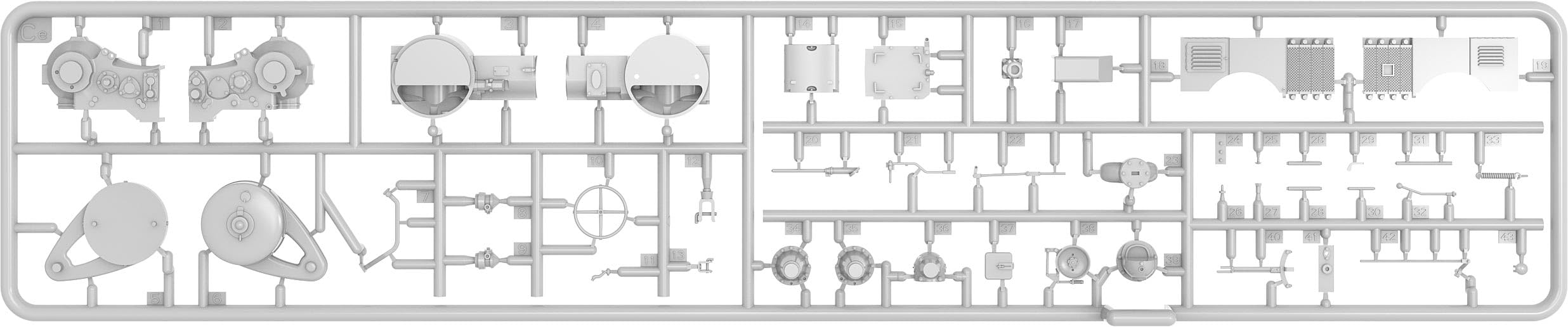 MiniArt MIN38033 1:35-German Tractor D8511 Mod 1936 w/Trailer Scale Model kit, Unpainted
