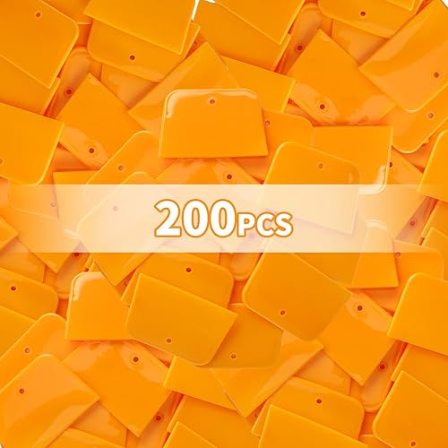 Miniatura 3 de 200 unidades de esparcidores de 4 pulgadas para cubrir el cuerpo del automóvil, reutilizables, de plástico, raspador de pintura de plástico para