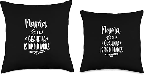 Miniatura 3 de Unique Christmas Birthday Mother's Day Gifts Shop Nama Cuz Grandma is for Old Ladies Special Grandmother - Almohada de 18 x 18 pulgadas, multicolor