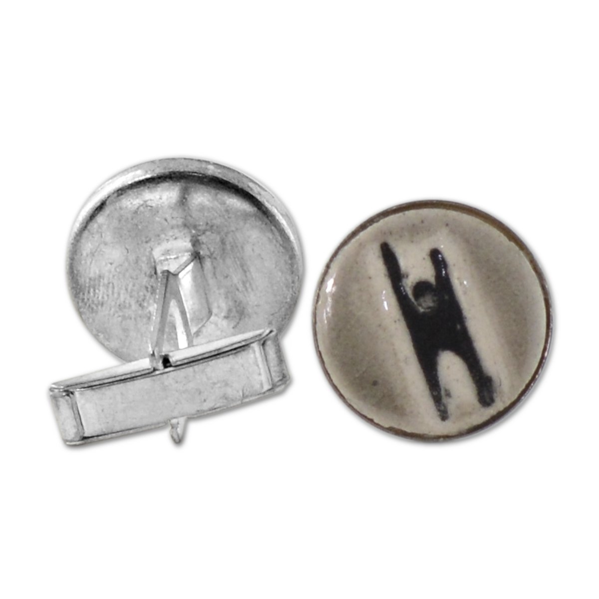 EvolveFISH Humanist Ceramic Cufflinks
