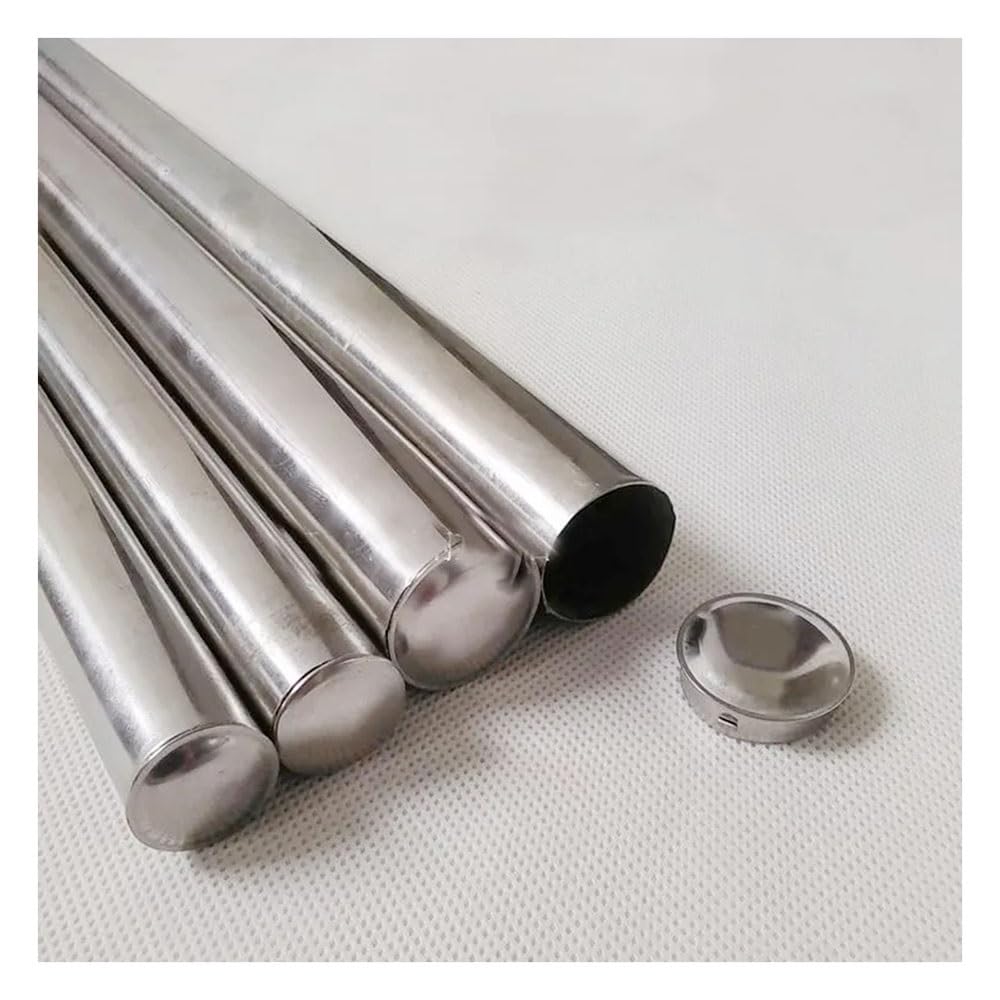 Tapón De Tubo De Acero Inoxidable 304, Tapa De Sellado Rápido, Tapón De Tubo Redondo, Accesorios De Tubería, Plata, 10 Piezas(External 32mm)