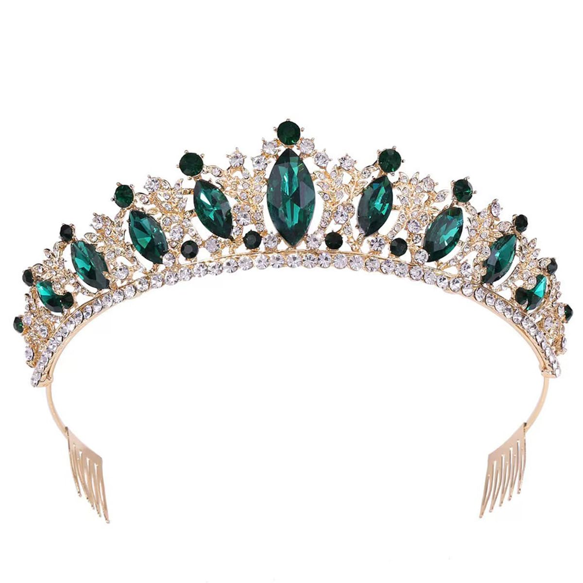 New Crystal Crown Hair Comb Wedding Tiara Birthday Princess Headband
