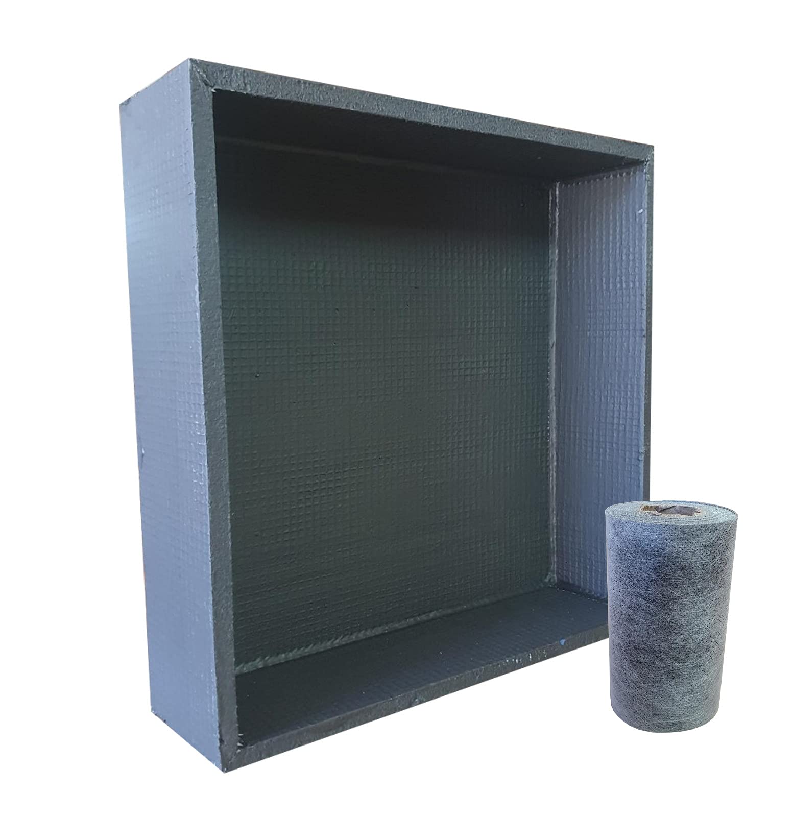 Nassboards Shower Niche Sleek Design - Tileable Shelf, Wet Room Alcove Recess, Waterproof Storage - Easy Installation for Home Improvement, Bathroom Renovation - Durable, Lightweight, 5m Tape Included
