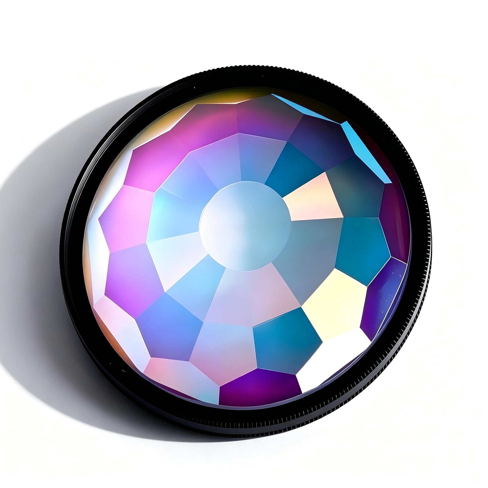 Filtro Creativo in Vetro Ottico, Lente Prismatica Caleidoscopica Portatile, Effetto Fantastico E Colorato, Struttura Solida, Ideale per Scatti Creativi Allaperto, Paesaggi E Foto 58mm