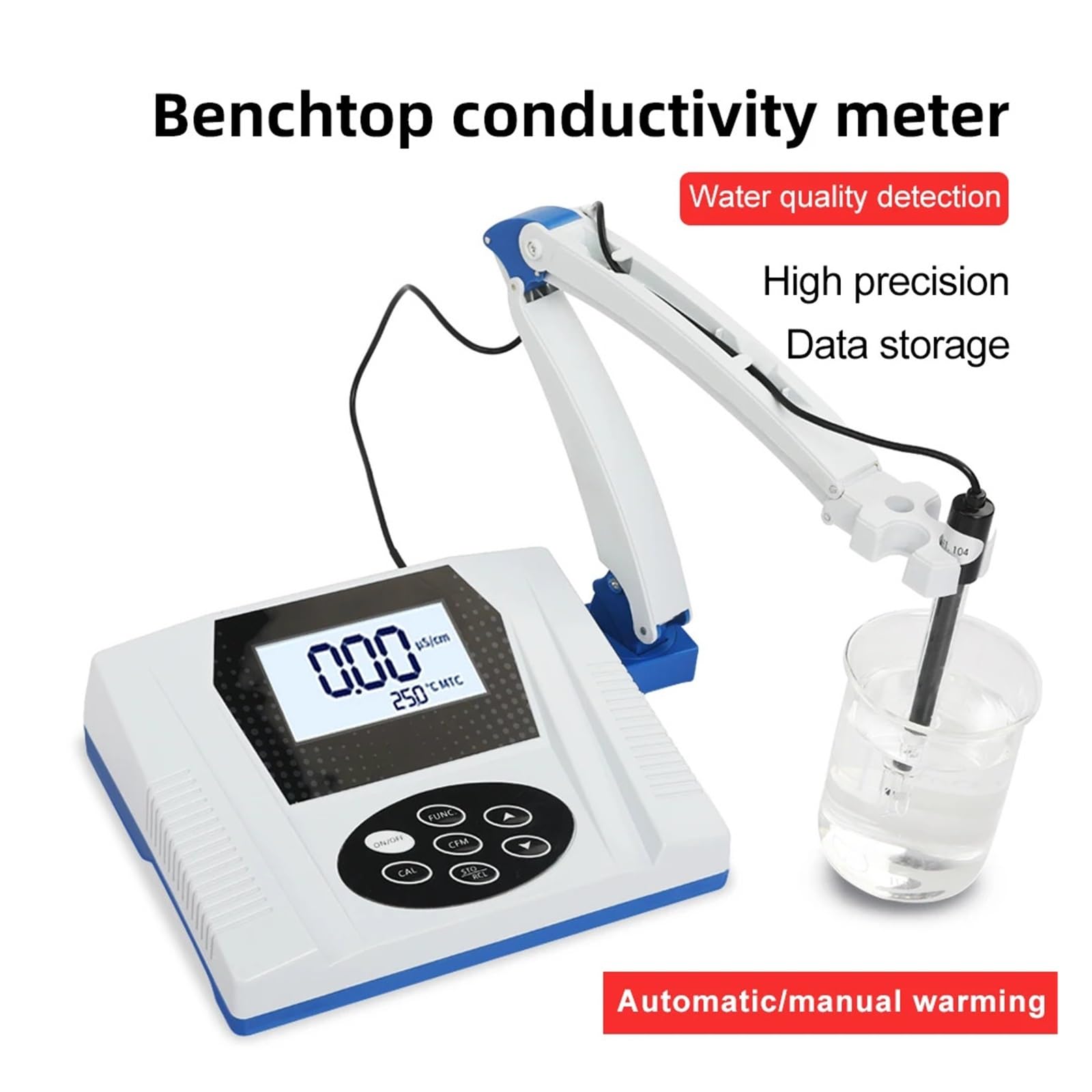 Medidor EC de escritorio de DDS-11C, Monitor de conductividad eléctrica, probador de conductividad de tratamiento de agua Industrial, Analizador de calidad del agua