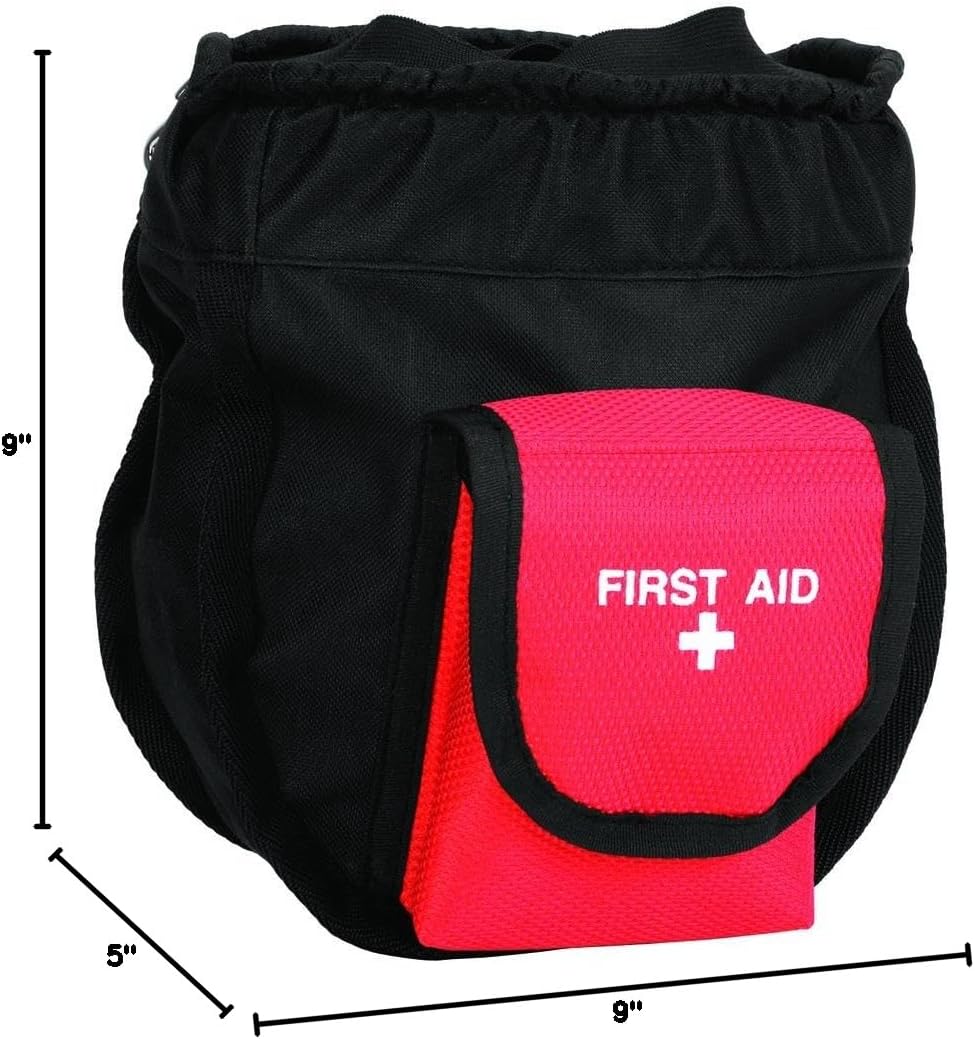 Weaver Leather Arborist Ditty/First Aid Bag, Black/Red