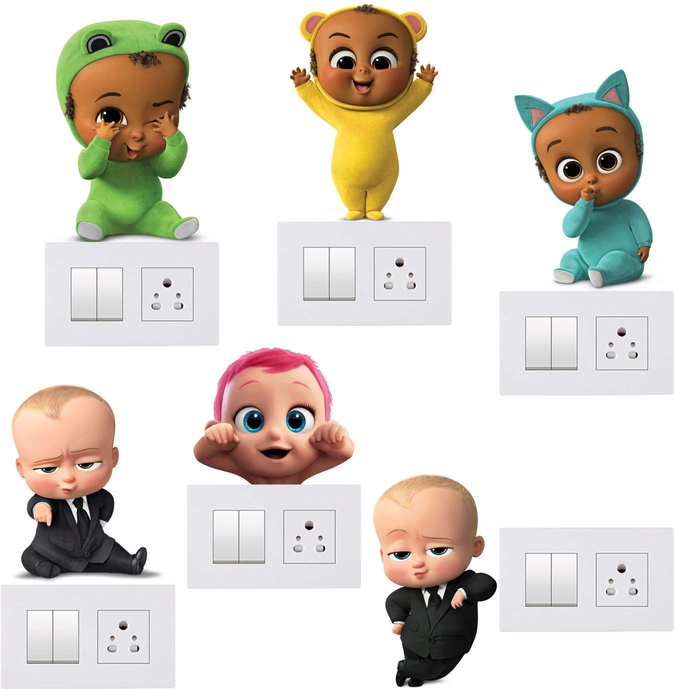 Decals Creation™ Wall Stickers Switch Stickers Light Switches Wall Art Switch Board Sticker - Set of 6 (B075QGQRXF) Amazon Price History, Amazon Price Tracker