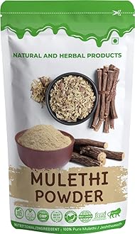 Mulethi Powder for Eating | Jeshthamadh | Pure Yashtimadhu For Drinking(Cough, Throat), Hair Care, Face Care(Skin Whitening, Skin), Diabetes, Weight Loss and Immunity Booster, Herbal Powder