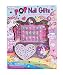 Hot Focus Pop Nail Glitz - 3D Unicorn Nail Art Kit for Girls - 65 Piece Set Includes 3D Press on Nails, Nail Stickers, Nail File and Ring