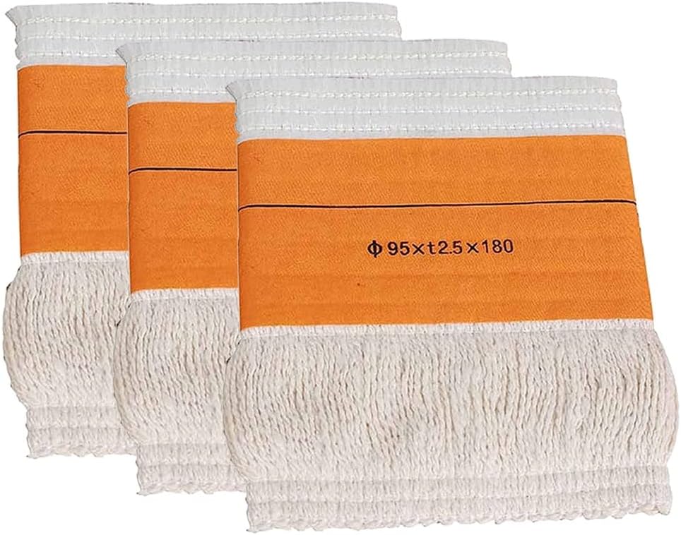 JOJAN Kerosene Stove Replacement Wick 2/3/4/5/6 Pcs Universal Porfessional Kerosene Stove Wick Fiberglass Kerosene Cotton Core Wick (Size : 3 Stücke 95*t2.5 * 180 mm)