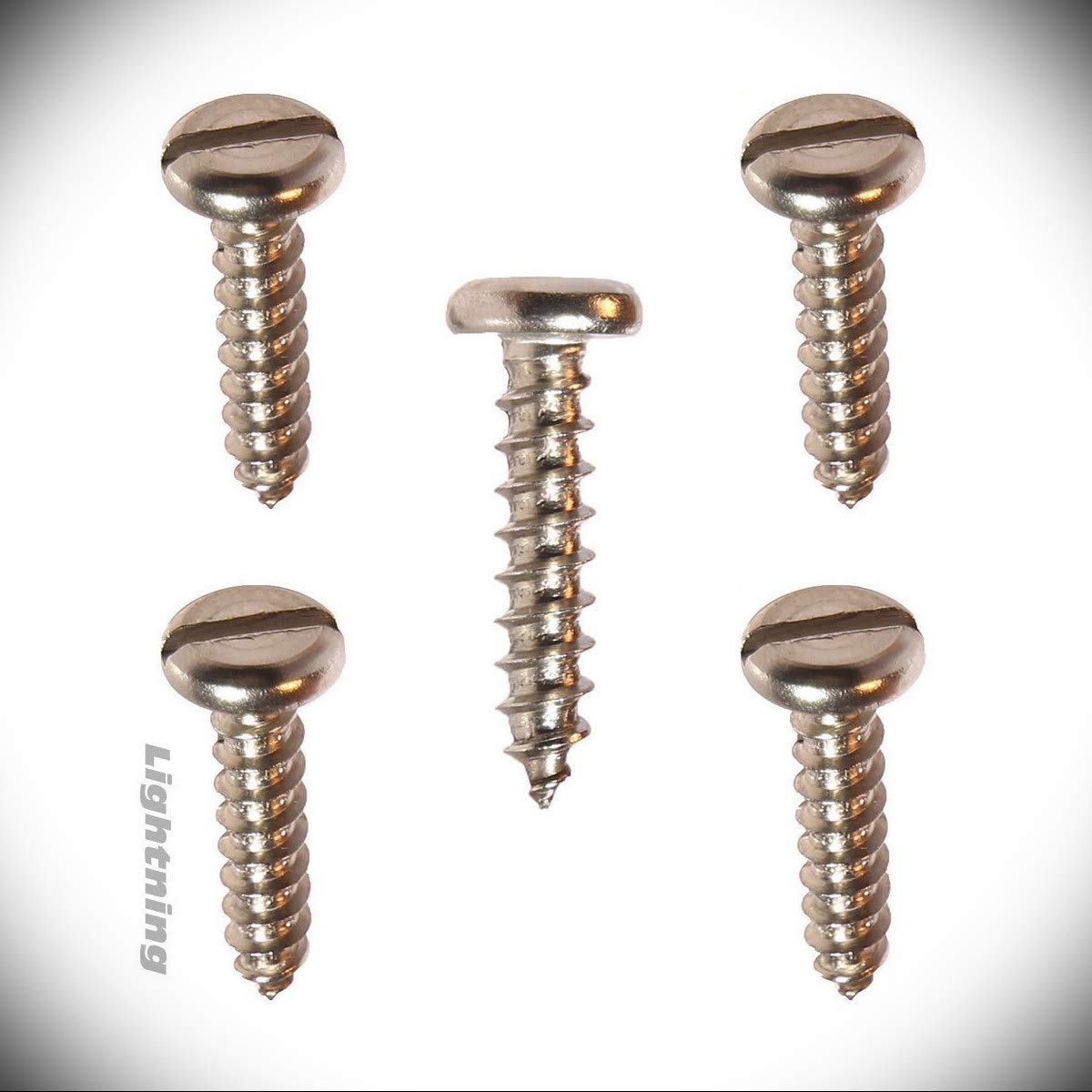 High-Strength Sheet Metal Screws - Durable Screws for Indoor and Outdoor Use - Versatile Screws for Crafting - Slotted pan Head Sheet Metal Tapping Screw Stainless Steel #8X5/8