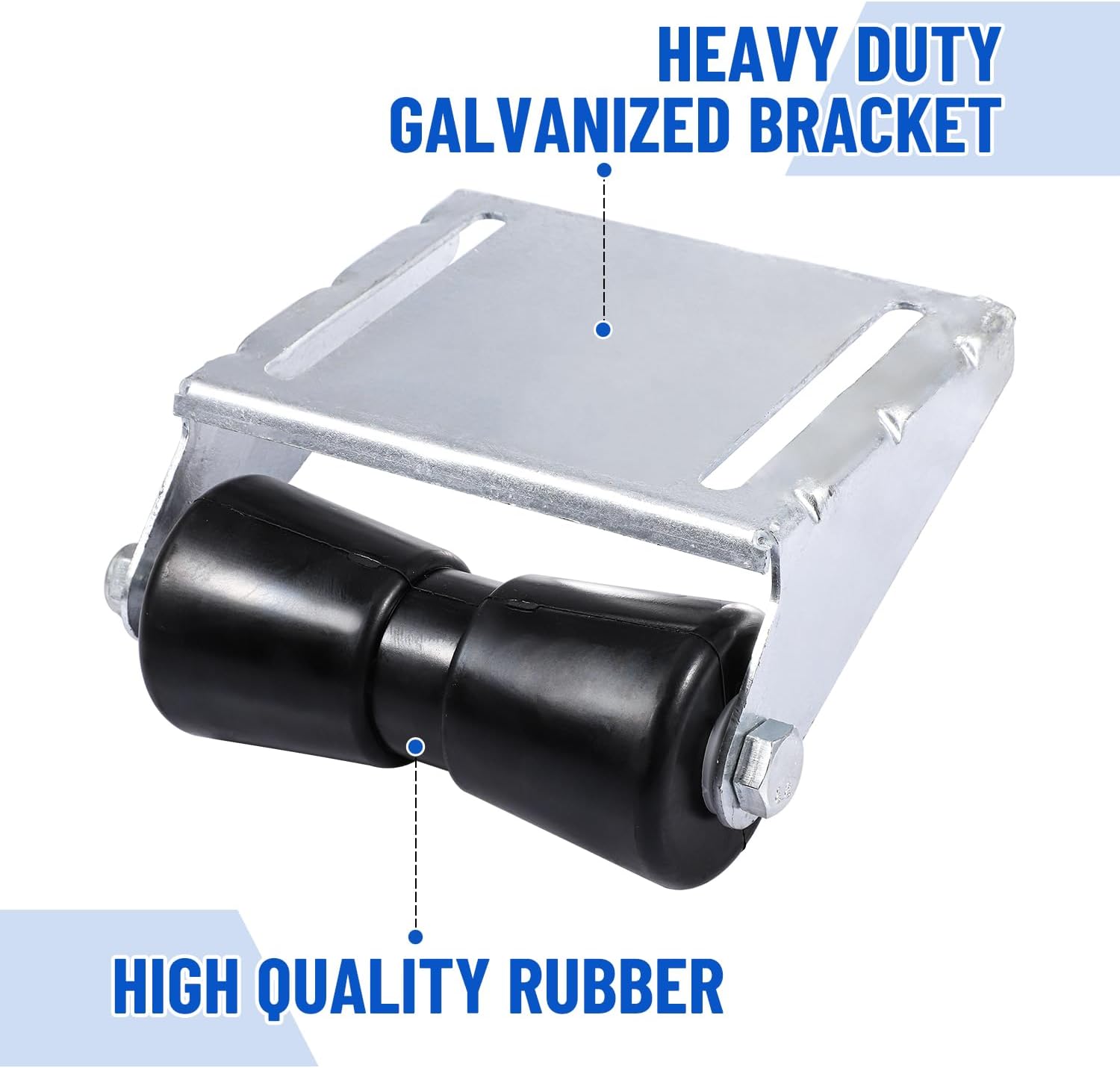 Venussar Boat Trailer Rollers with Brackets 8" 10" 12" Keel Roller Assembly Kit for Boat Trailer