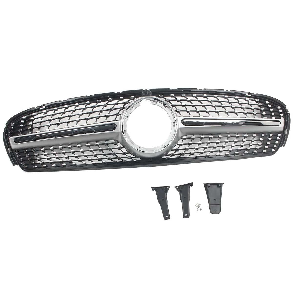 BXQDAM Front grille,Compatible with Mercedes-Benz GLC Class W253 X253 Facelift 2020-2022,Front grille parts