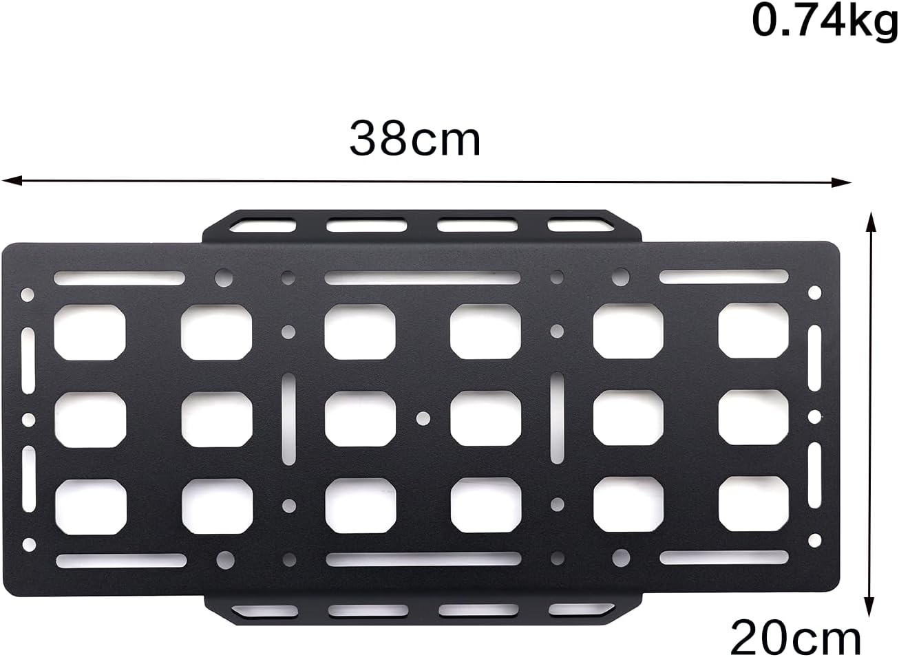 Multifunctional Armor Board for Motorcycle 38L Side Box Outdoor Fishing Riding Bike Stand Universal