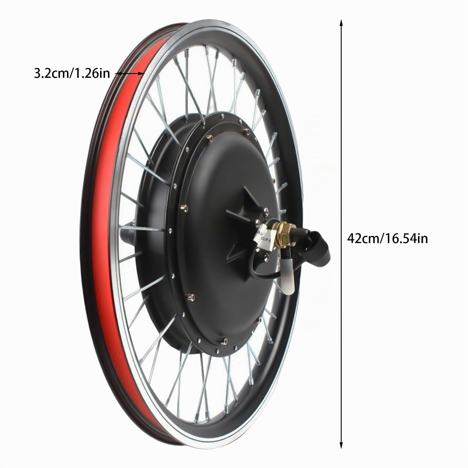 Kit de conversion de vélo électrique de 20", 1000 W, 48 V, kit de conversion de roue avant, kit de conversion de roue arrière, vélo électrique sans balais, kit de conversion de roue arrière avec écran