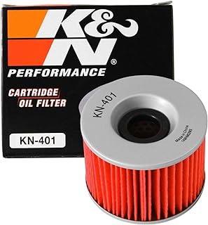 Filters KN-401 Motorcycle Oil Filter, black, One size