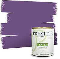Vista 40 de PRESTIGE Pinturas de pintura interior e imprimación en uno, 1 galón, plano, combinación comparable de Sherwin Williams* Kimono Violet*