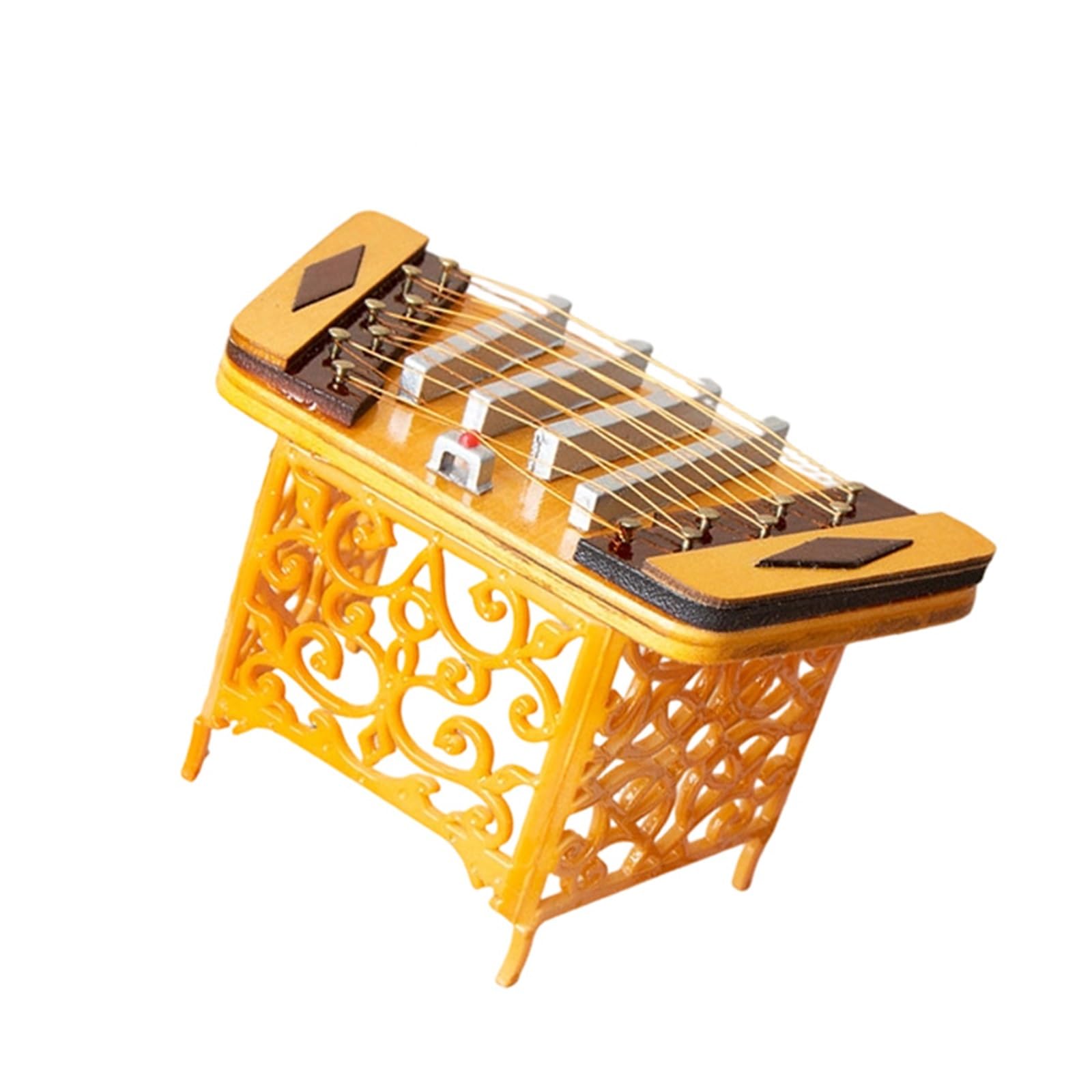 ZXFJYUIP Miniature Musical Instrument Decorations For A Vintage Living Room Include A Moon Lute And A Hulusi(18)